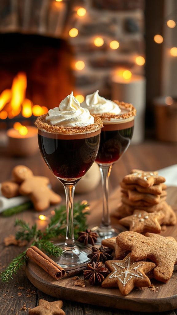 festive gingerbread coffee liqueur