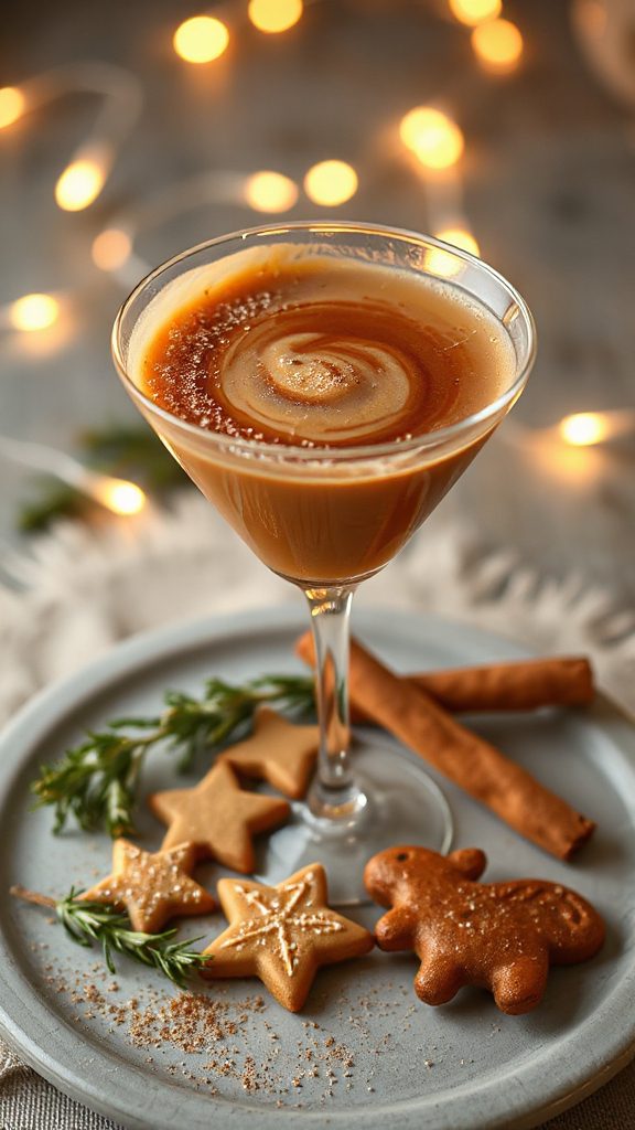festive gingerbread flavored cocktail festive gingerbread flavored cocktail