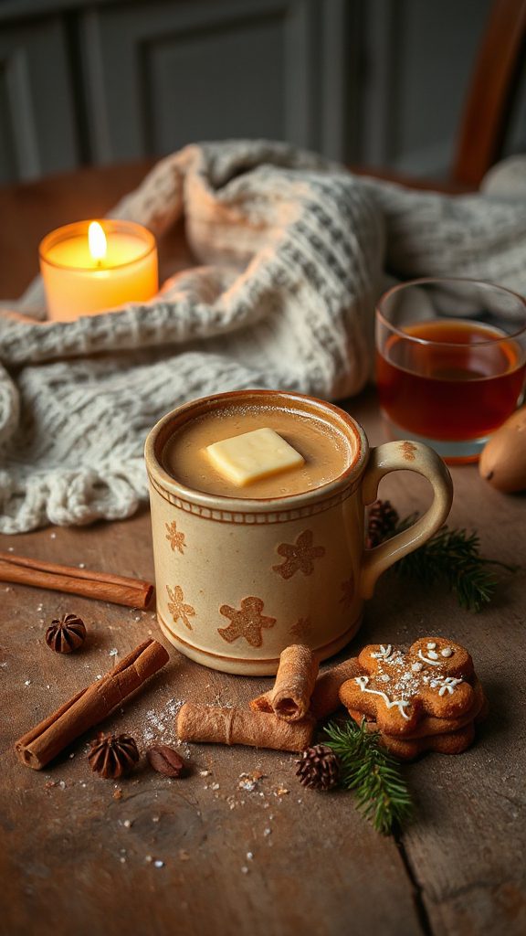 festive gingerbread rum cocktail
