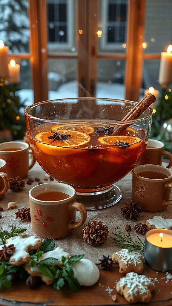 festive gingerbread spiced cider