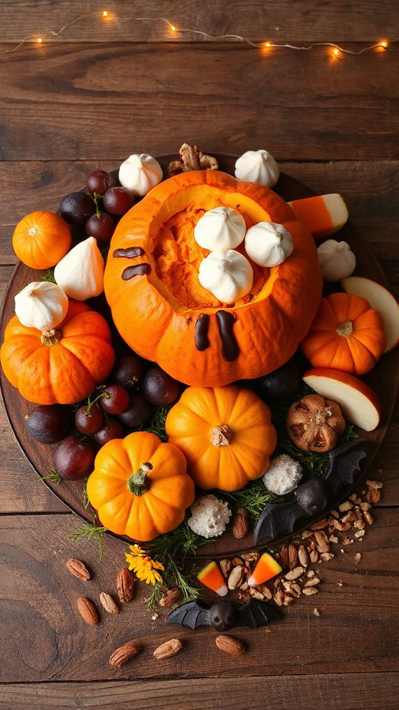 festive halloween dessert board