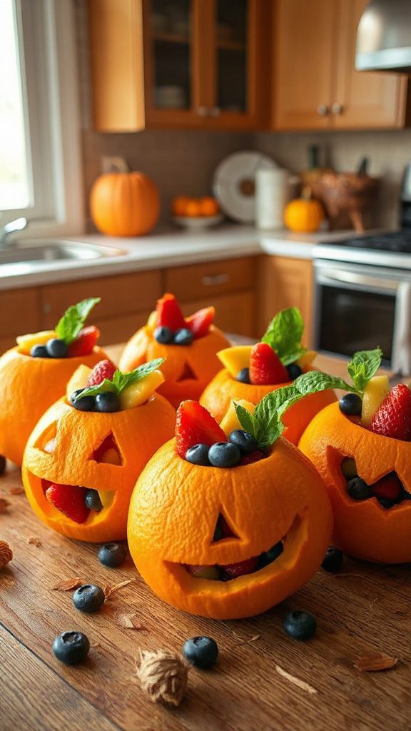 festive halloween fruit cups festive halloween fruit cups