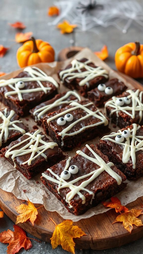 festive halloween mummy brownies festive halloween mummy brownies