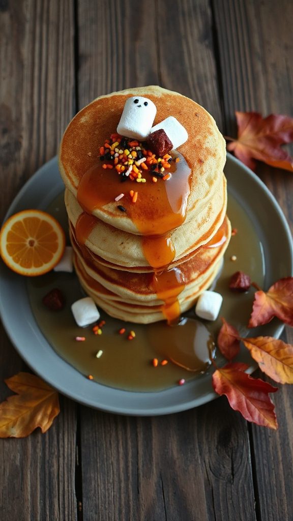 festive halloween pancake recipe
