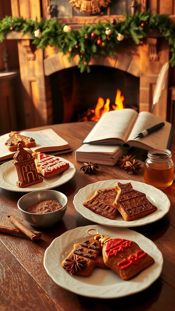 festive holiday gingerbread cookies