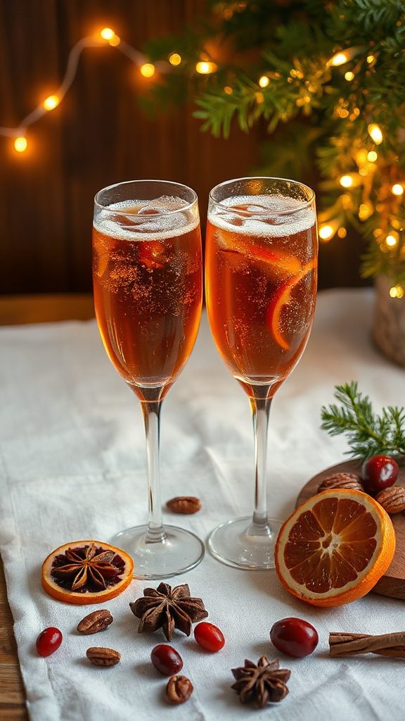 festive holiday spice cocktail