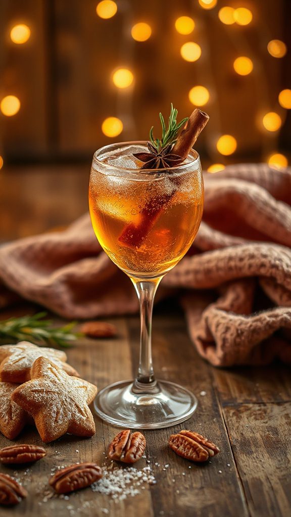 festive maple gingerbread cocktail