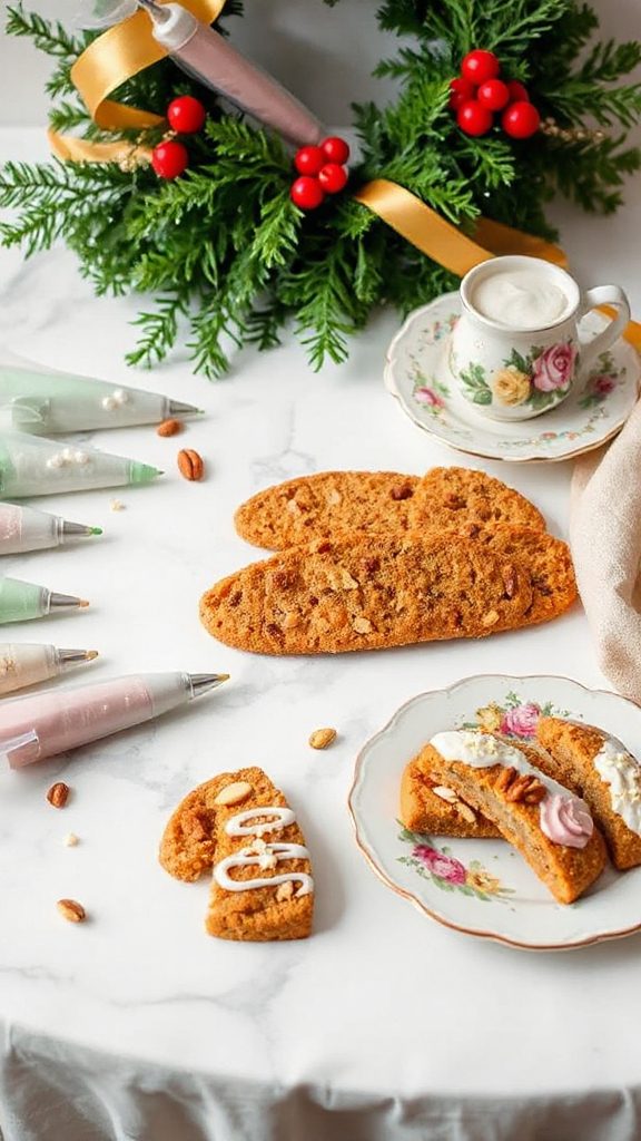 festive nutty biscotti cookies