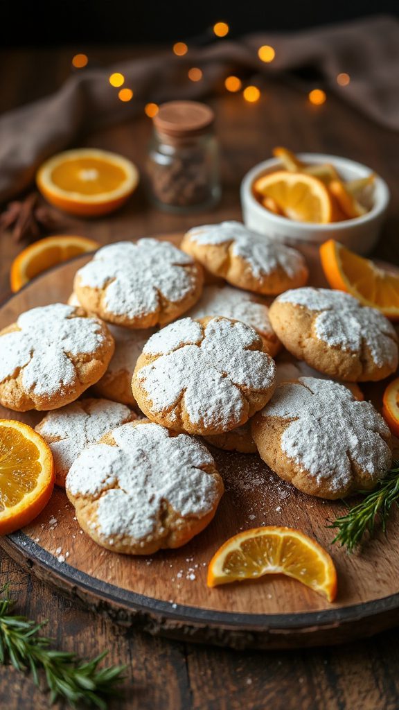 festive orange spiced cookies