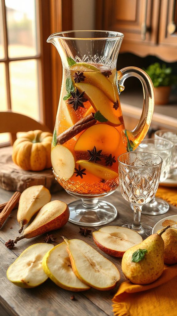 festive pear ginger sangria