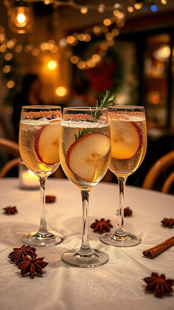 festive pear spice cocktail