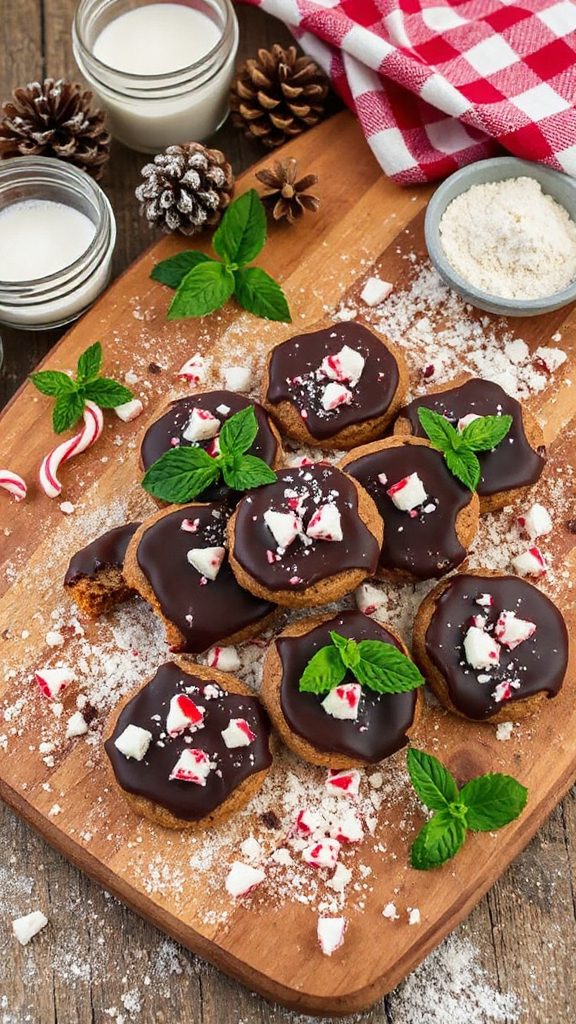 festive peppermint bark cookies festive peppermint bark cookies