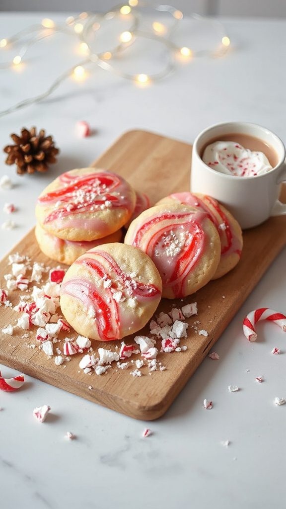 festive peppermint candy cookies