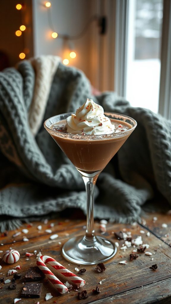 festive peppermint chocolate cocktail festive peppermint chocolate cocktail