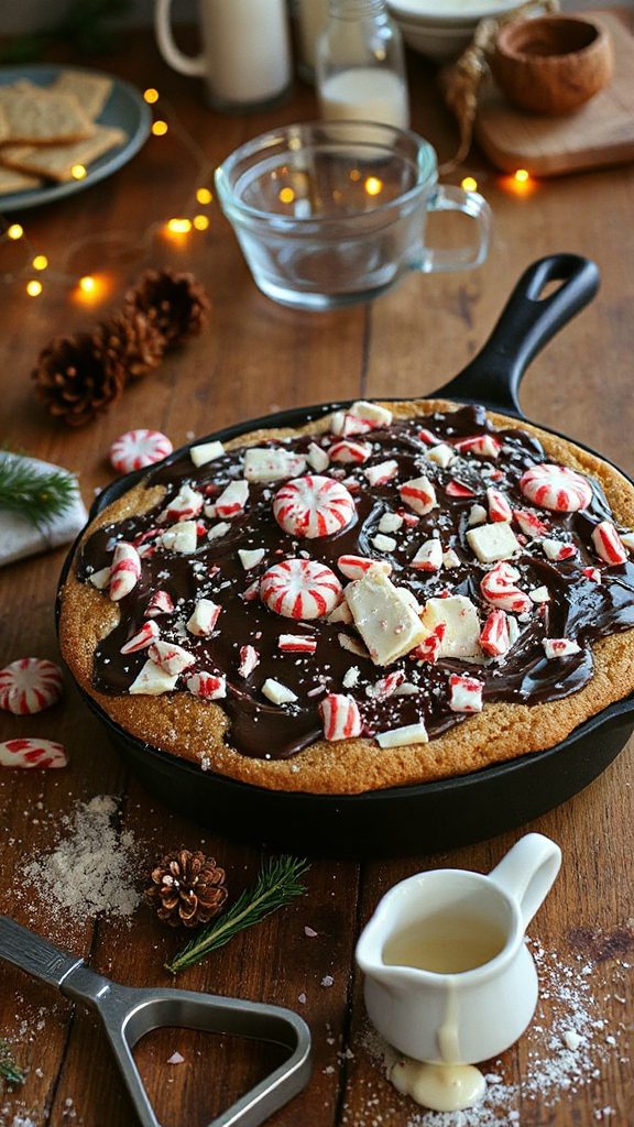 festive peppermint chocolate cookies