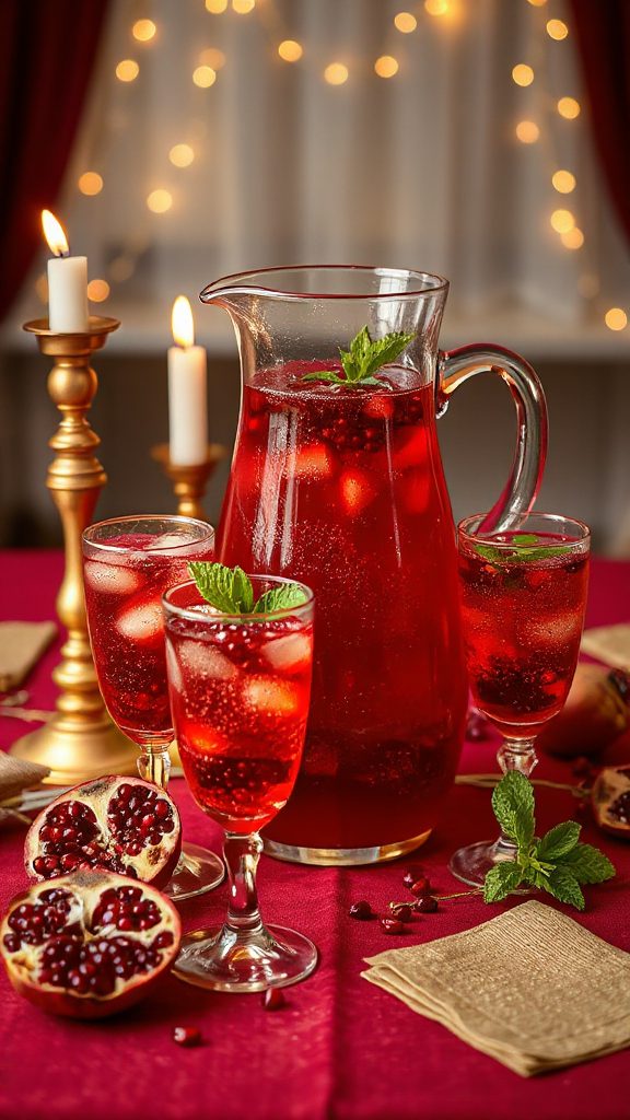 festive pomegranate punch recipe festive pomegranate punch recipe