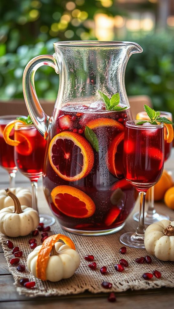 festive pomegranate sangria recipe