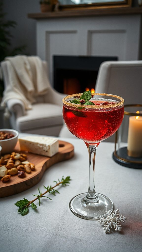 festive pomegranate sparkling cocktail festive pomegranate sparkling cocktail