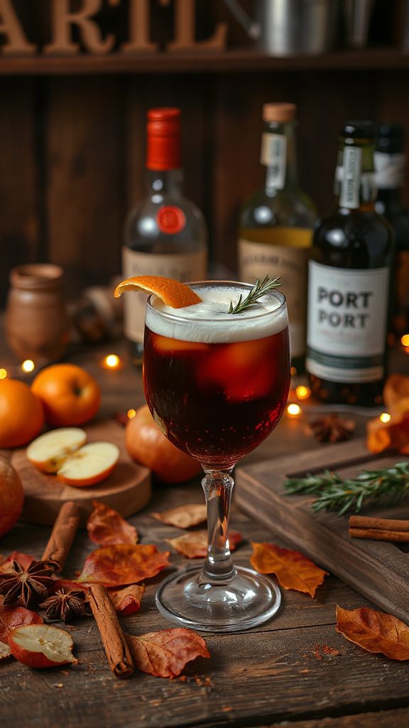 festive port sour cocktail recipe