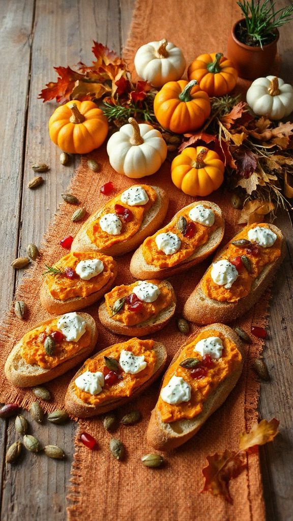 festive pumpkin bruschetta appetizer festive pumpkin bruschetta appetizer