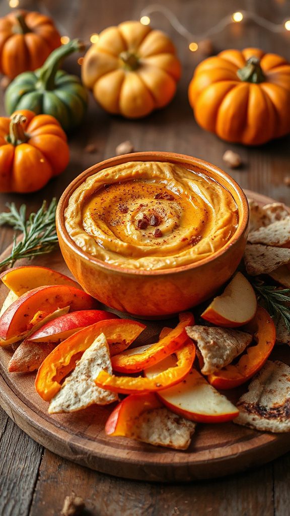 festive pumpkin cream dip