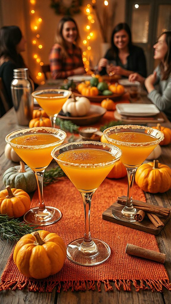 festive pumpkin pie martini