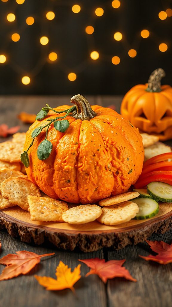 festive pumpkin shaped cheese ball festive pumpkin shaped cheese ball