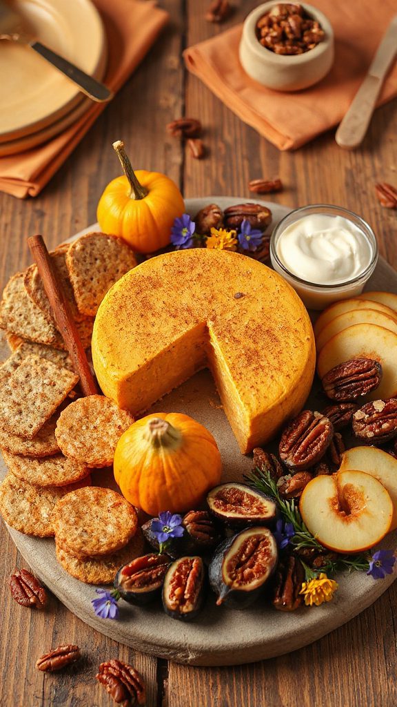 festive pumpkin spice cheese board festive pumpkin spice cheese board