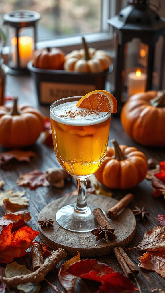 festive pumpkin spice cocktail festive pumpkin spice cocktail