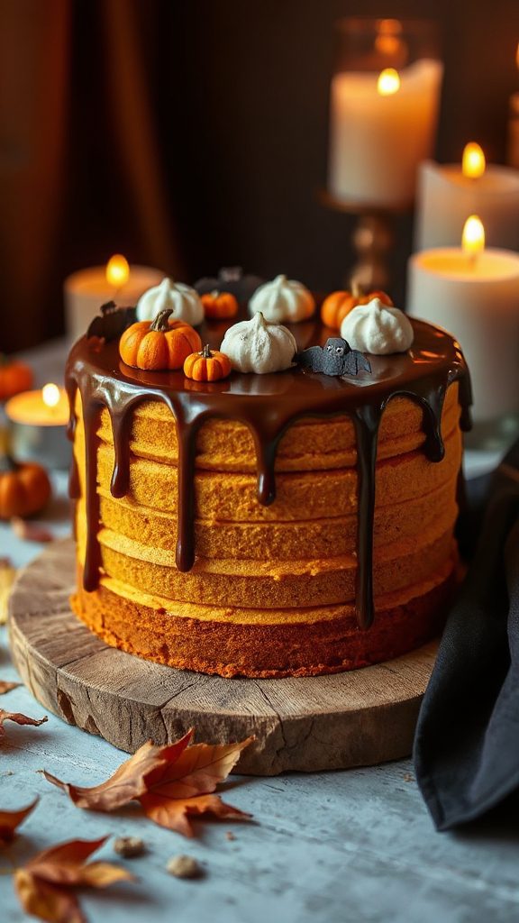 festive pumpkin spice dessert