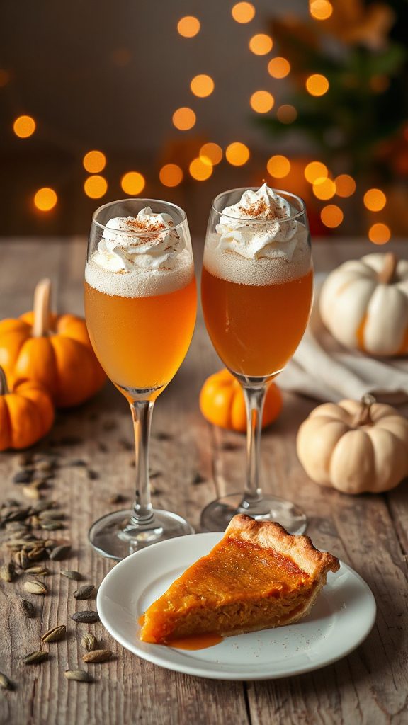 festive pumpkin spice mimosas festive pumpkin spice mimosas