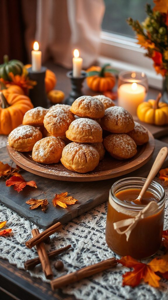 festive pumpkin spice pastries