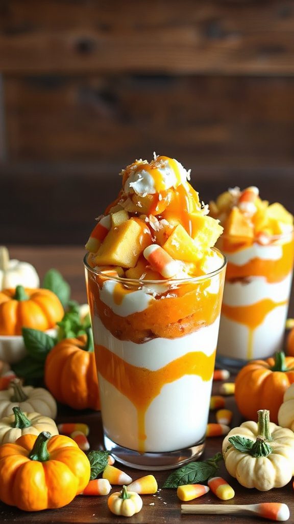 festive pumpkin yogurt parfait festive pumpkin yogurt parfait
