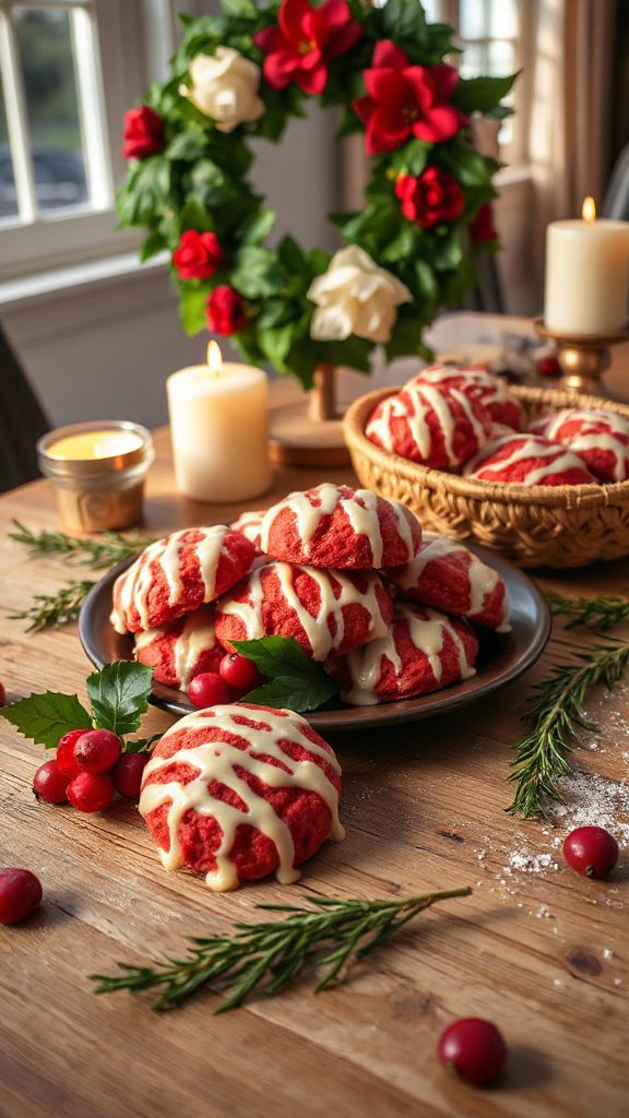 festive red velvet cookies festive red velvet cookies