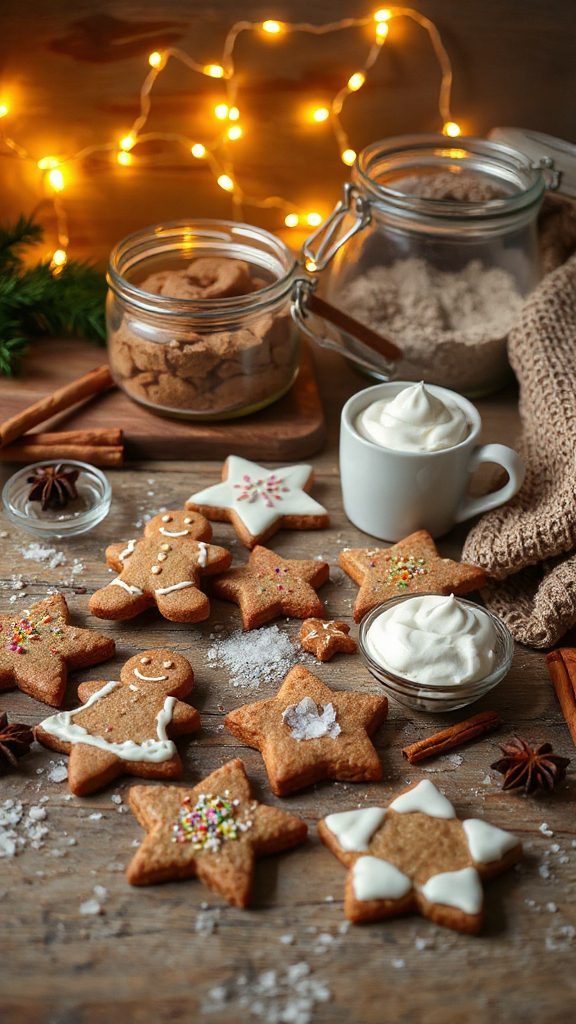 festive rye gingerbread cutouts