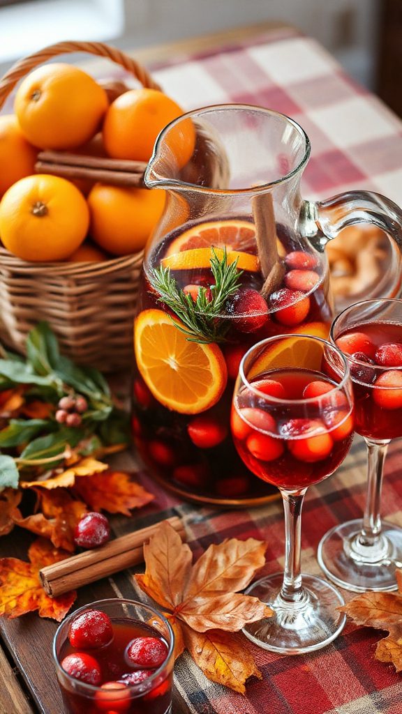 festive sangria with spices festive sangria with spices
