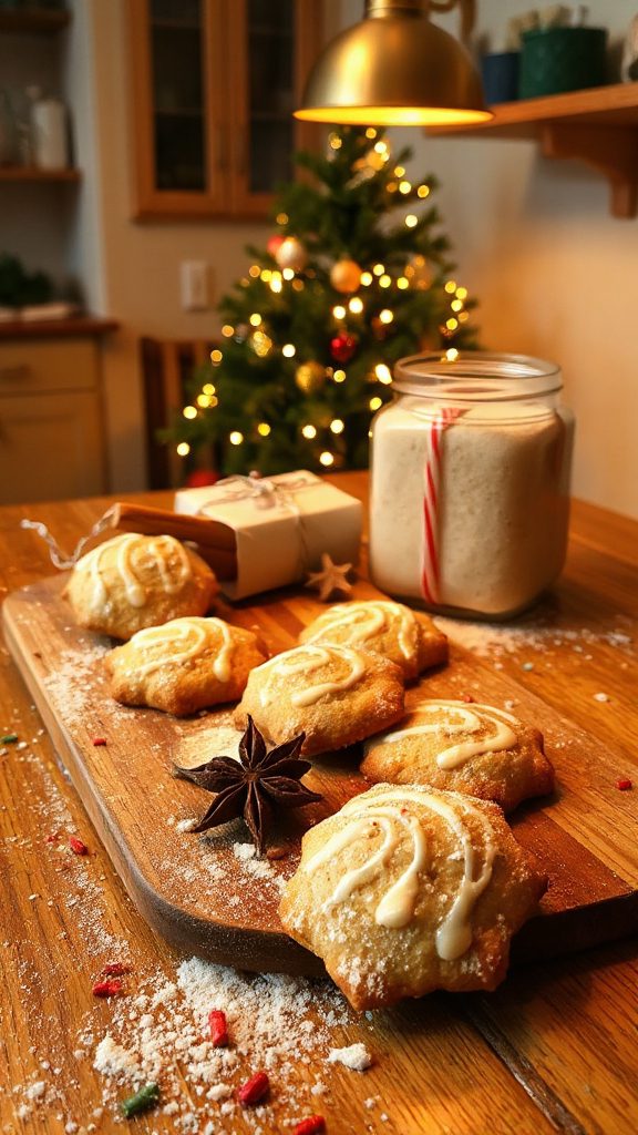 festive sourdough spice cookies
