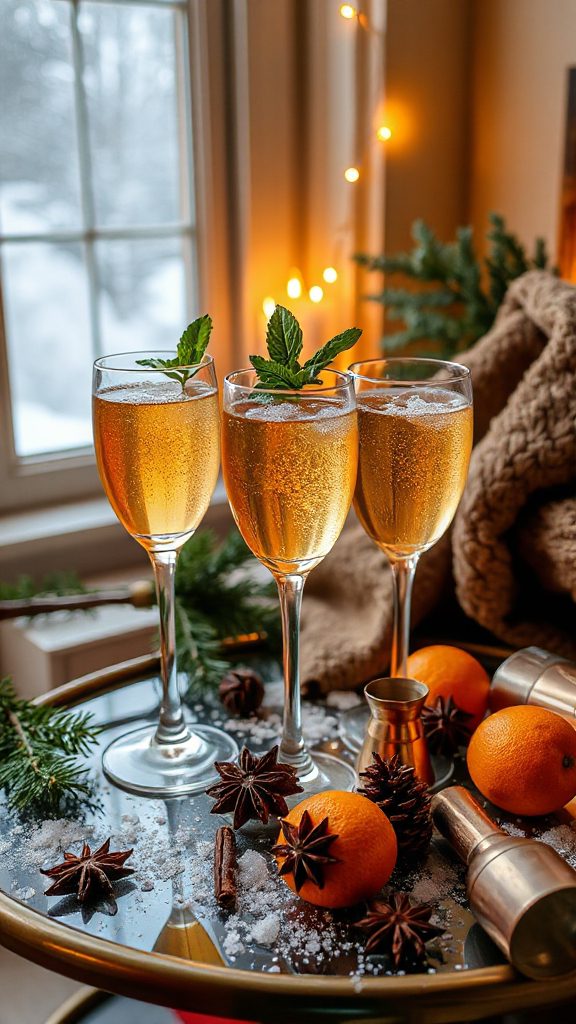 festive sparkling clove daiquiri