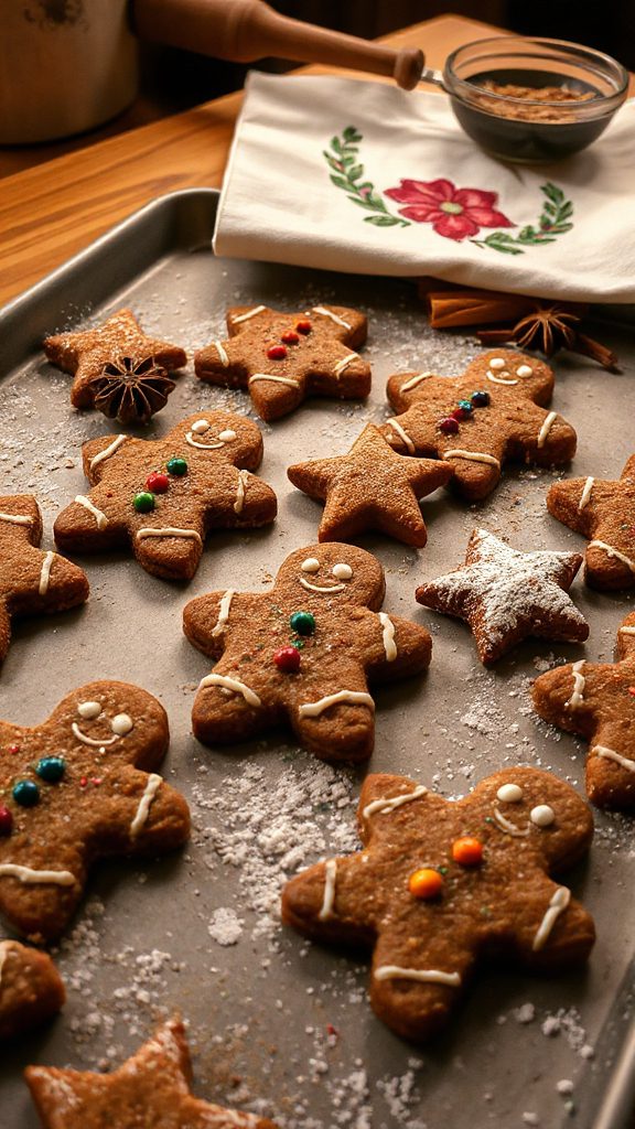 festive spice gingerbread cookies