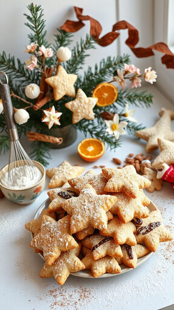 festive spiced almond cookies