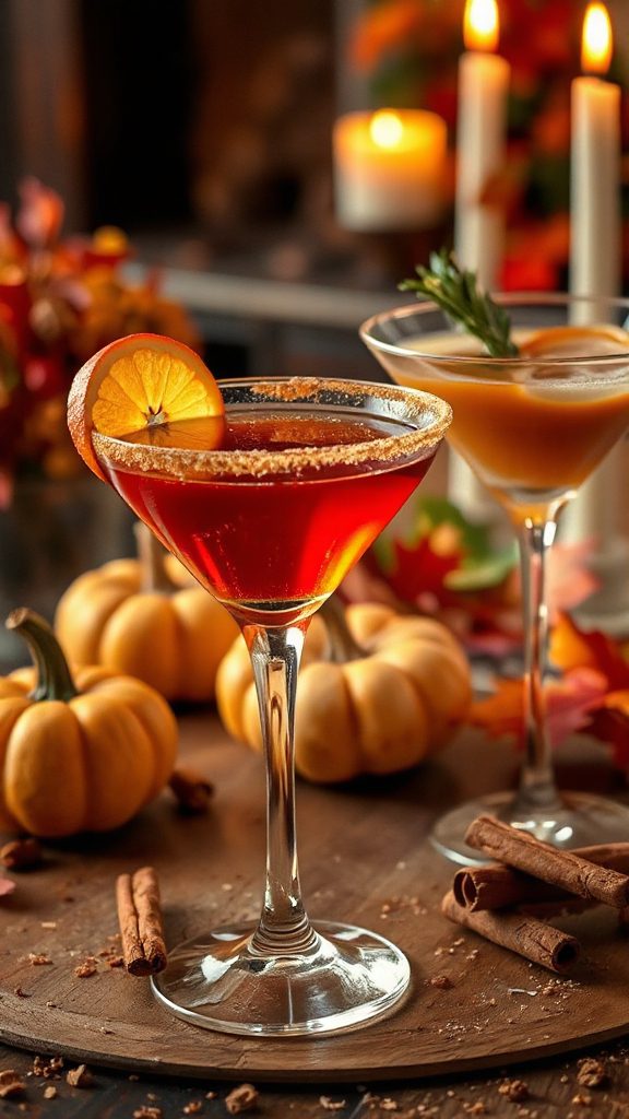 festive spiced apple martini