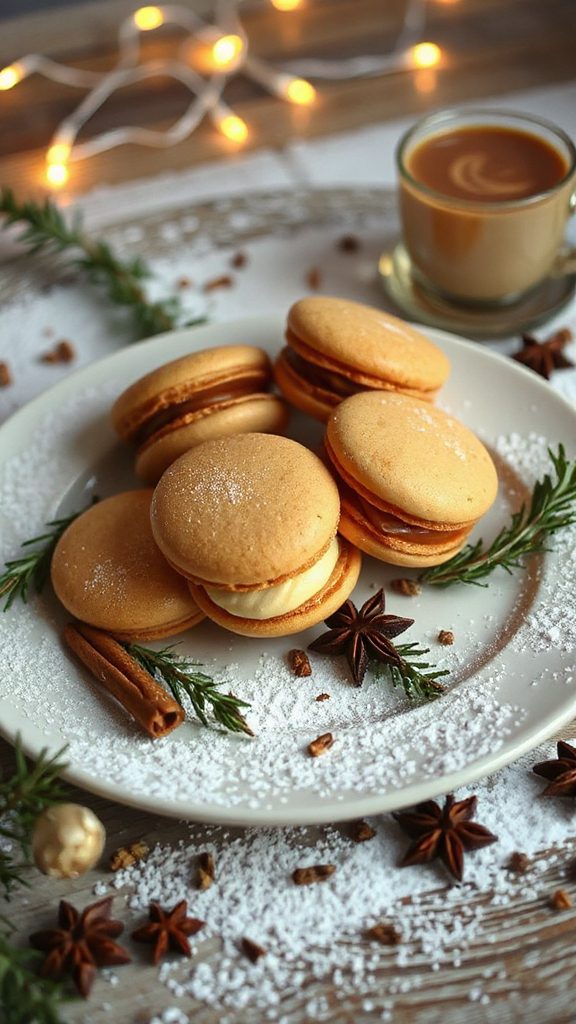 festive spiced chai macarons festive spiced chai macarons