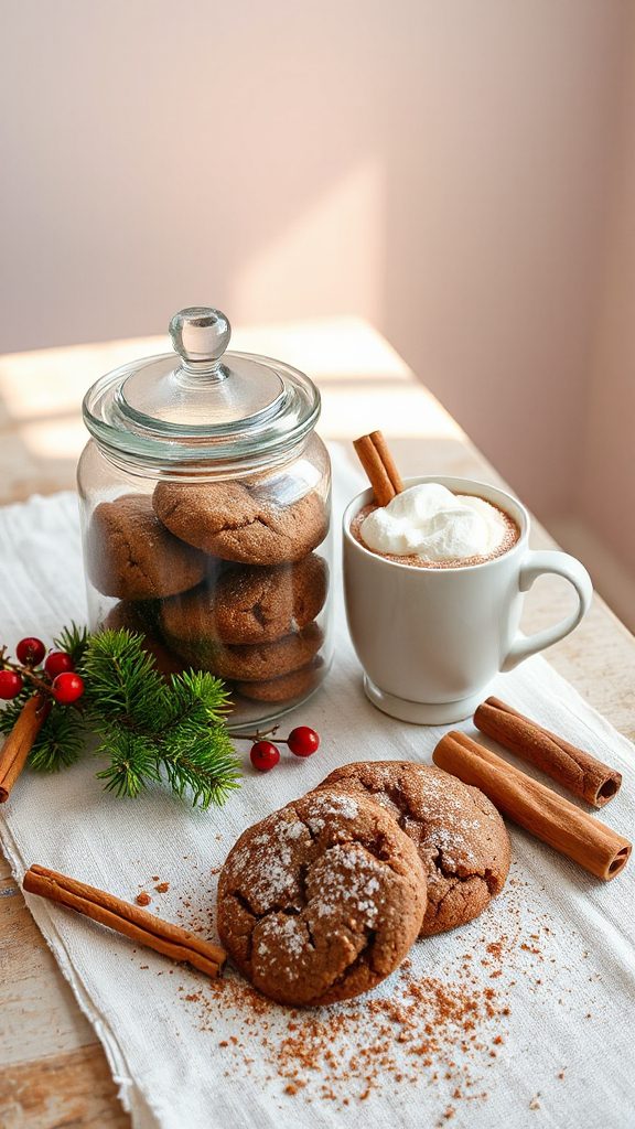 festive spiced chocolate cookies