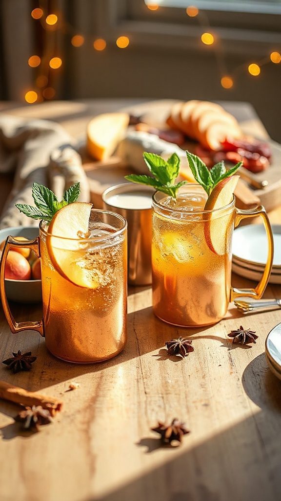 festive spiced cider cocktail