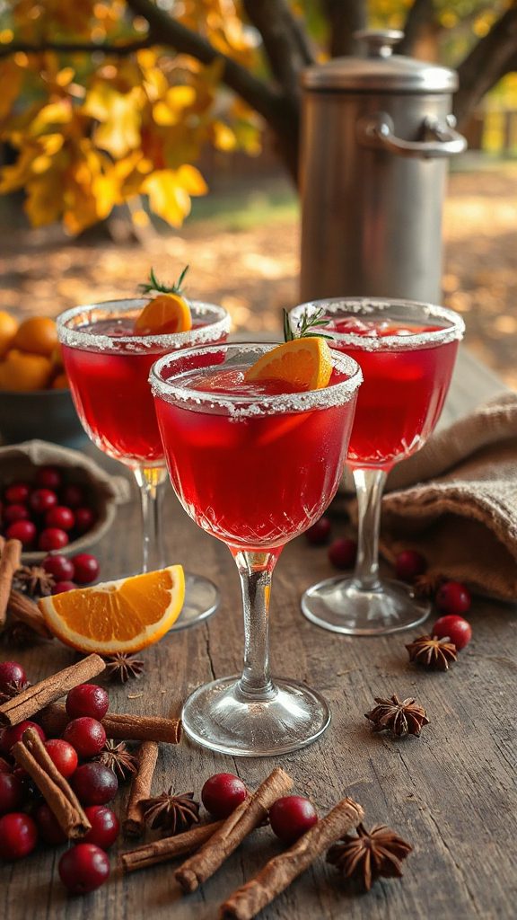 festive spiced cranberry punch