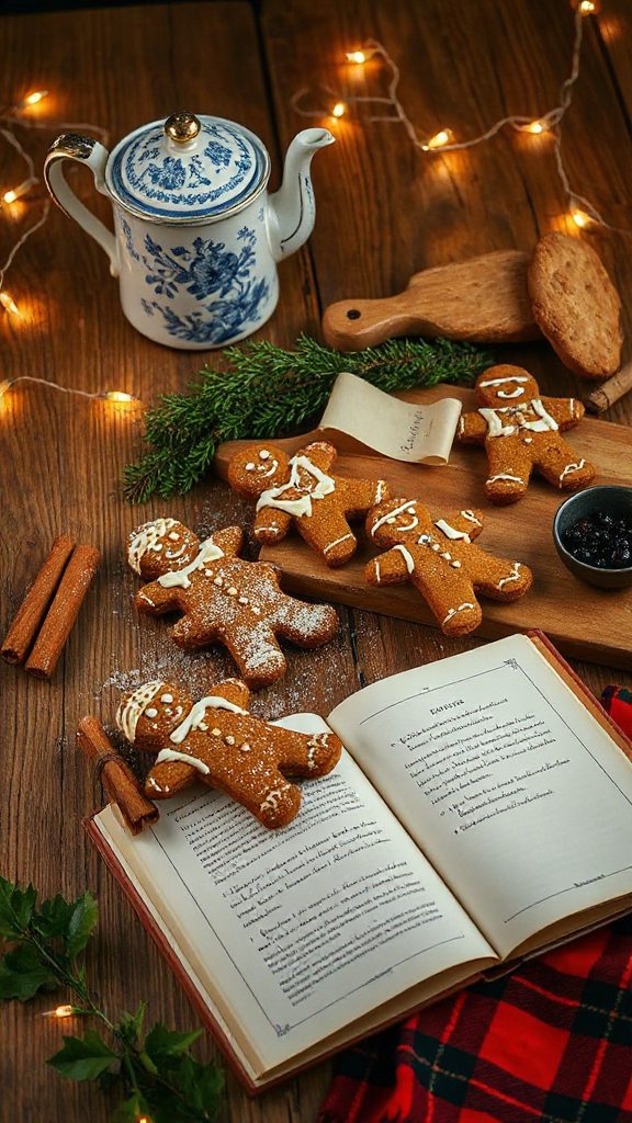 festive spiced gingerbread cookies