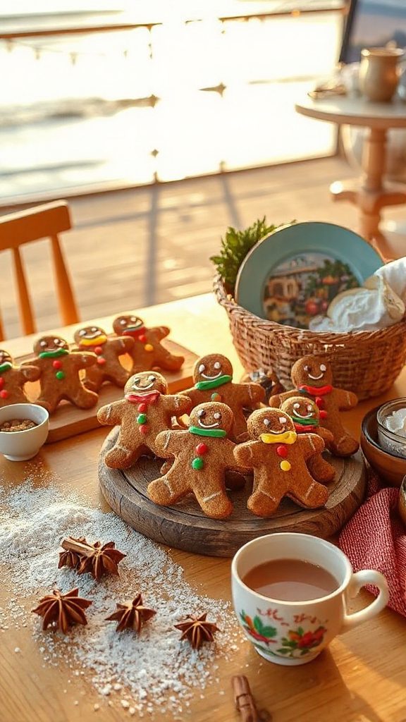 festive spiced gingerbread cookies
