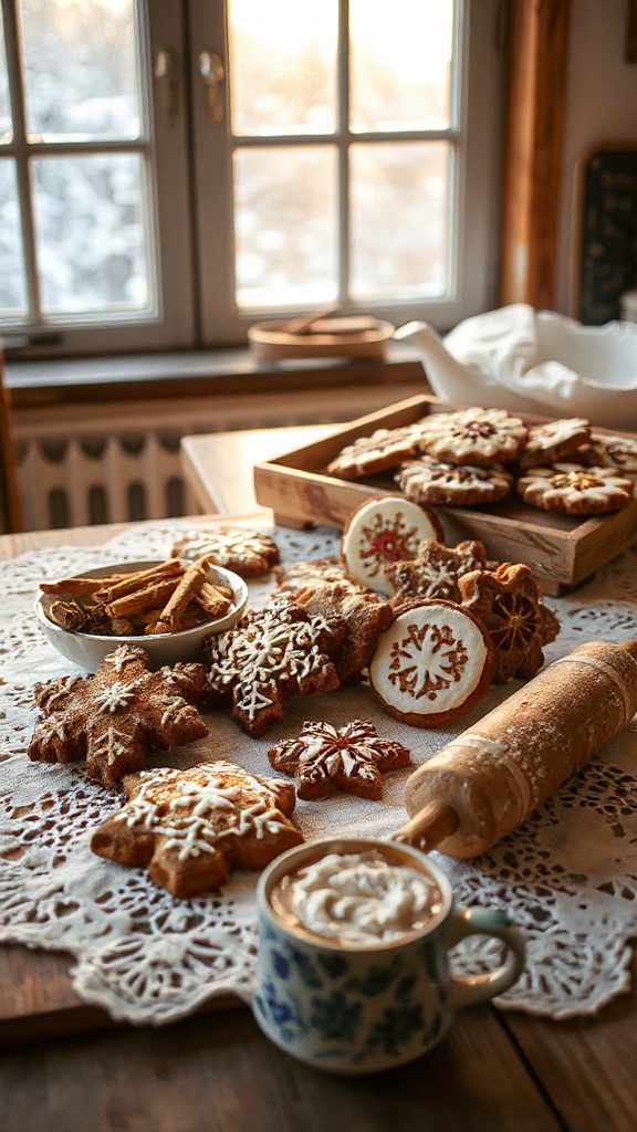 festive spiced gingerbread cookies