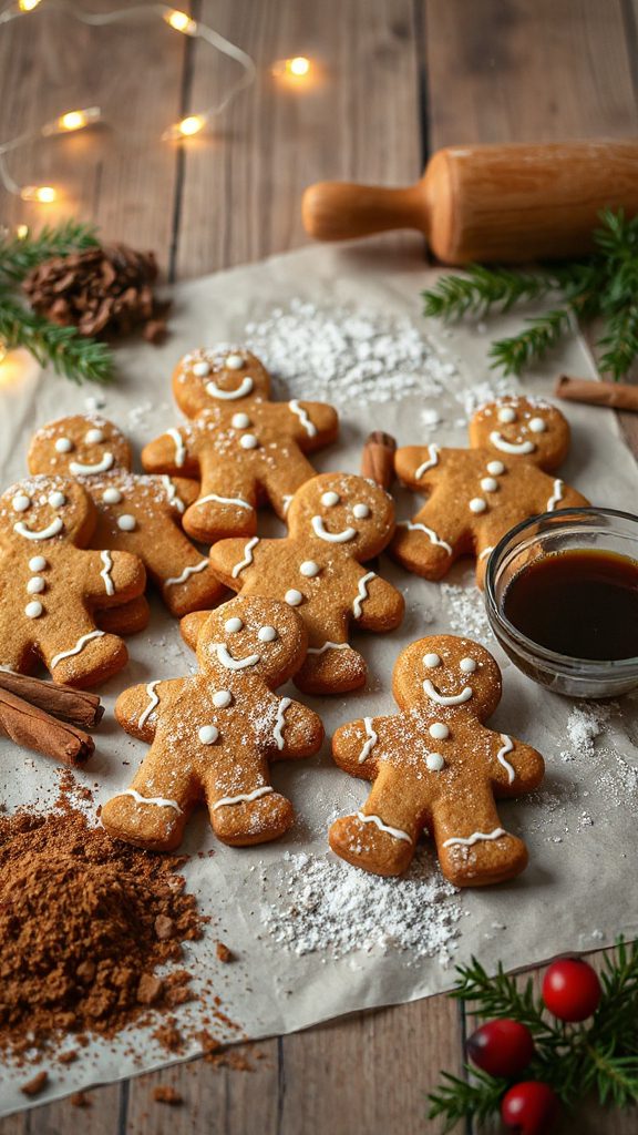 festive spiced gingerbread cookies
