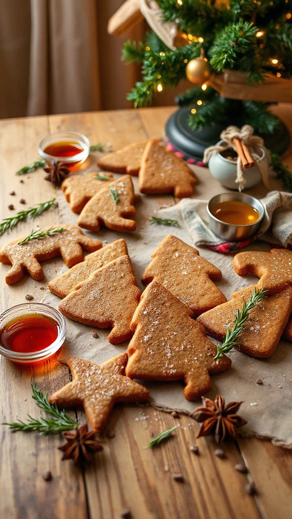 festive spiced gingerbread cookies